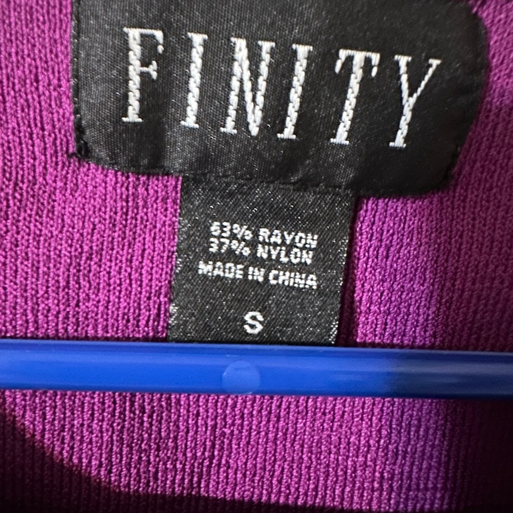 Finity purple and white sweater like tank - Picture 3 of 4
